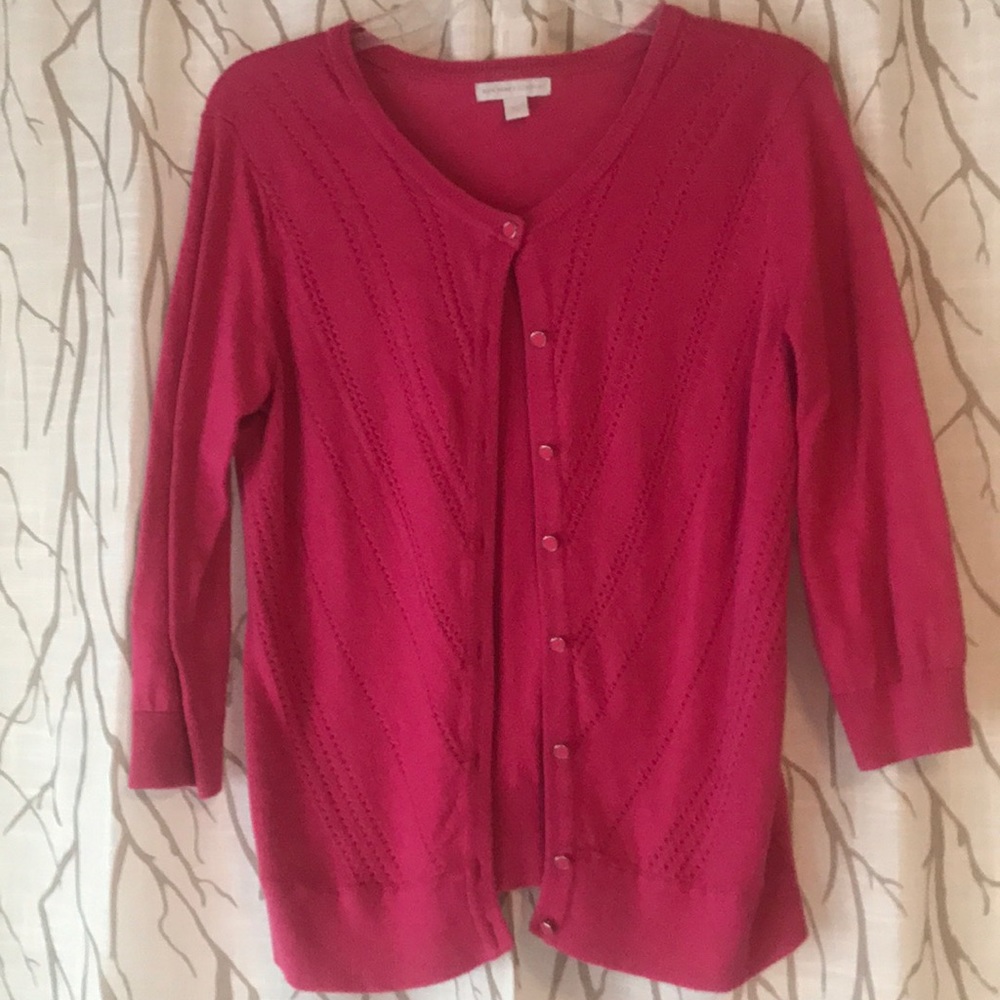 Pink cardigan